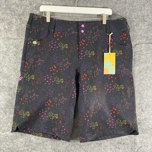 Wild Rye Kaweah Shorts 14 Black Floral Printed Mountain Bike NWT